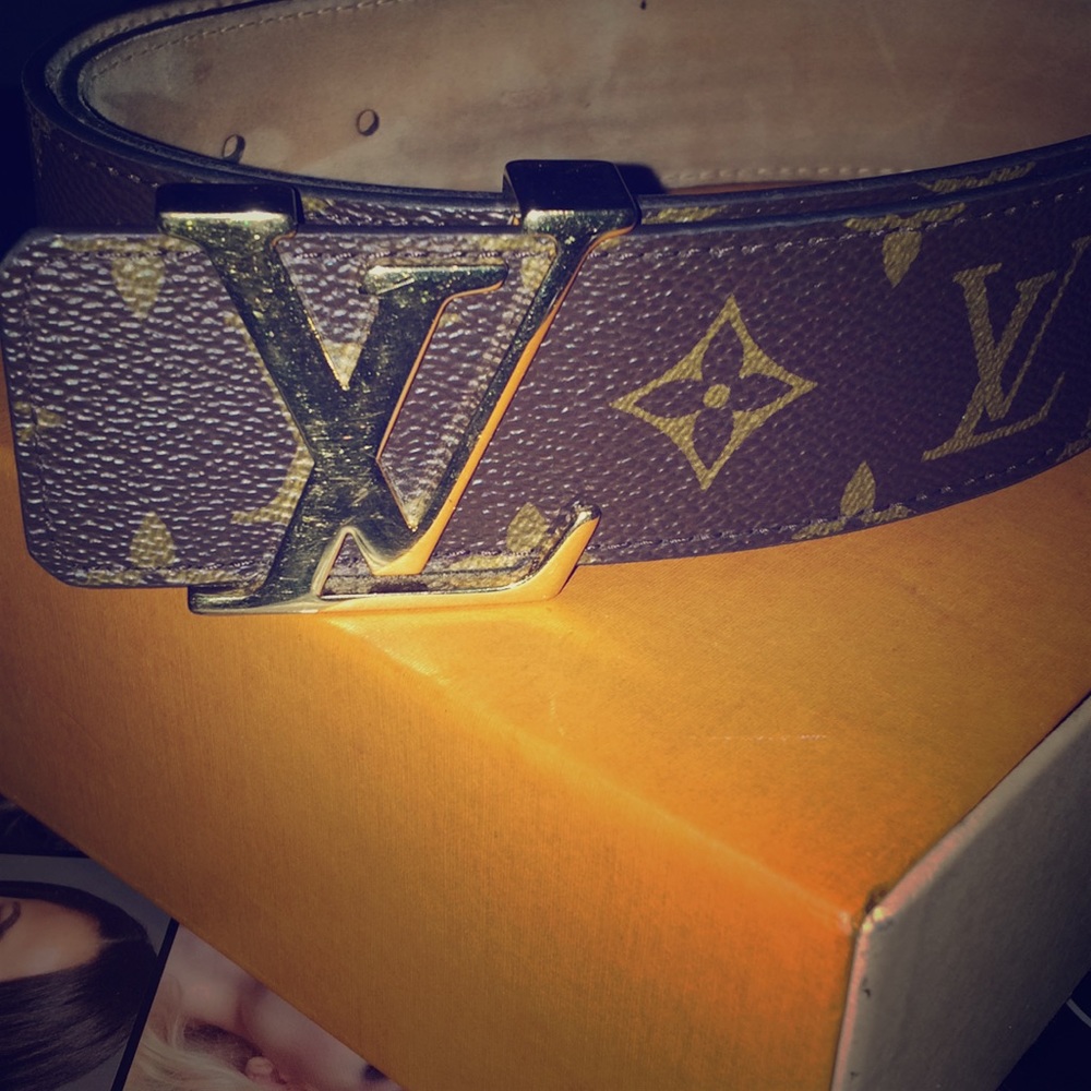 Brown & Gold Louis Vuitton Belt